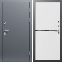 Входная дверь Termo-Door Техно Серебро Антик - Нео White