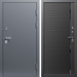 Входная дверь Termo-Door Техно Серебро Антик - Порте black