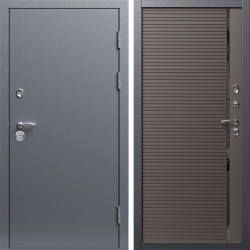 Входная дверь Termo-Door Техно Серебро Антик - Порте Шоколад