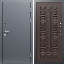 Входная дверь Termo-Door Техно Серебро Антик - Престиж венге