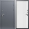 Входная дверь Termo-Door Техно Серебро Антик - Страйп Белый Софт