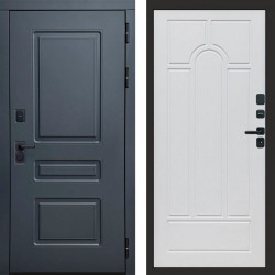 Входная дверь Termo-Door Аляска Графит - Арка белое дерево