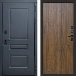 Входная дверь Termo-Door Аляска Графит - Flat Дуб