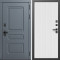 Входная дверь Termo-Door Аляска Графит - Флэт Белый софт