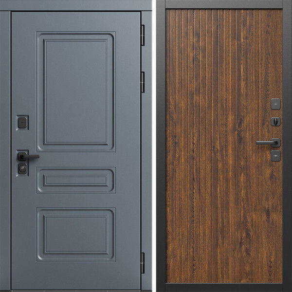 Входная дверь Termo-Door Аляска Графит - Флэт Дуб