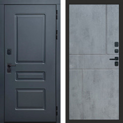 Входная дверь Termo-Door Аляска Графит - Горизонт бетон темный