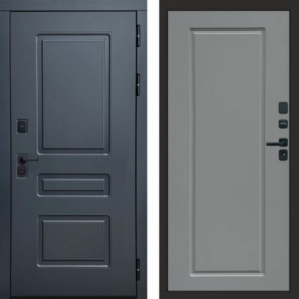 Входная дверь Termo-Door Аляска Графит - Гранд Grey софт