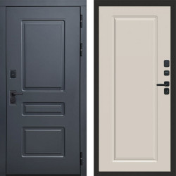 Входная дверь Termo-Door Аляска Графит - Гранд Слоновая кость