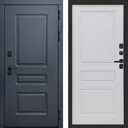Входная дверь Termo-Door Аляска Графит - Классика белый матовый