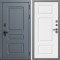 Входная дверь Termo-Door Аляска Графит - Лион Белый софт