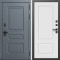 Входная дверь Termo-Door Аляска Графит - Марсель Белый софт