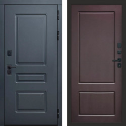 Входная дверь Termo-Door Аляска Графит - Марсель Шоколад