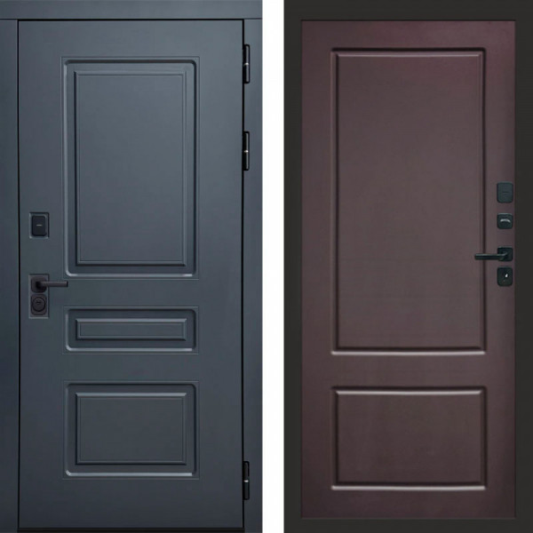 Входная дверь Termo-Door Аляска Графит - Марсель Шоколад
