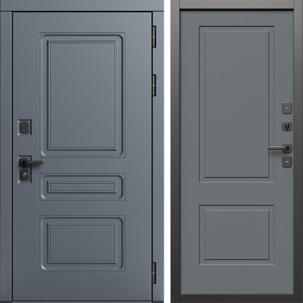 Входная дверь Termo-Door Аляска Графит - Нео Классика Грей Софт