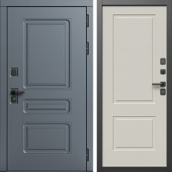 Входная дверь Termo-Door Аляска Графит - Нео Классика Слоновая Кость