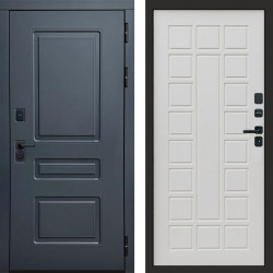 Входная дверь Termo-Door Аляска Графит - Престиж бежевый матовый