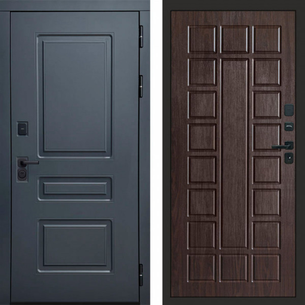 Входная дверь Termo-Door Аляска Графит - Престиж венге