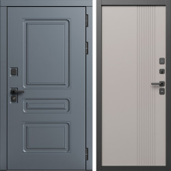 Входная дверь Termo-Door Аляска Графит - Страйп Капучино
