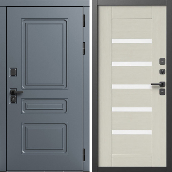 Входная дверь Termo-Door Аляска Графит - Царга лиственница