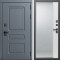 Входная дверь Termo-Door Аляска Графит - Зеркало Фацет Белый софт