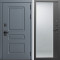 Входная дверь Termo-Door Аляска Графит - Зеркало Фацет Черный кварц