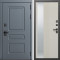 Входная дверь Termo-Door Аляска Графит - Зеркало Люмис Соновая Кость