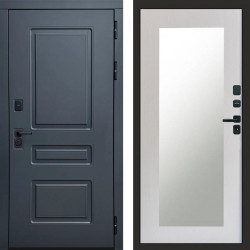 Входная дверь Termo-Door Аляска Графит - Зеркало Триумф лиственница