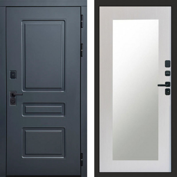 Входная дверь Termo-Door Аляска Графит - Зеркало Триумф лиственница