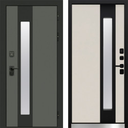 Входная дверь Termo-Door Арктика Графит - слоновая кость