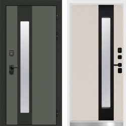 Входная дверь Termo-Door Арктика Графит - White слоновая кость