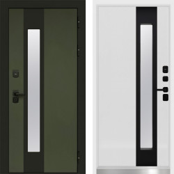 Входная дверь Termo-Door Арктика Грин - White белый софт