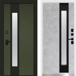 Входная дверь Termo-Door Арктика Грин - White бетон светлый