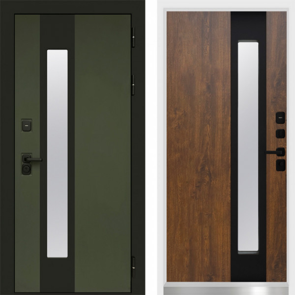 Входная дверь Termo-Door Арктика Грин - White дуб