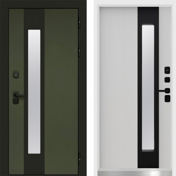 Входная дверь Termo-Door Арктика Грин - White лиственница