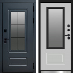 Входная дверь Termo-Door Эверест Графит - белый софт