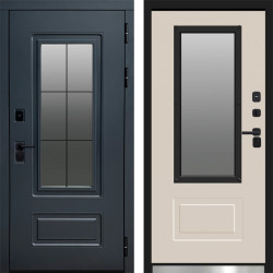 Входная дверь Termo-Door Эверест Графит - слоновая кость