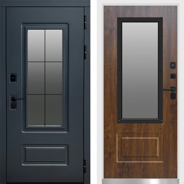 Входная дверь Termo-Door Эверест Графит - White дуб