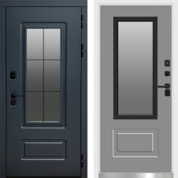 Входная дверь Termo-Door Эверест Графит - White grey soft