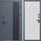 Входная дверь Termo-Door Фортис Ral 7024 - Арка белое дерево