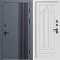 Входная дверь Termo-Door Фортис Ral 7024 - Белый Короб Изнутри Арка белое дерево