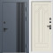Входная дверь Termo-Door Фортис Ral 7024 - Белый Короб Изнутри Арка лиственница