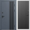 Входная дверь Termo-Door Фортис Ral 7024 - Белый Короб Изнутри Флэт Черный кварц