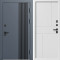 Входная дверь Termo-Door Фортис Ral 7024 - Белый Короб Изнутри Горизонт белый