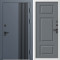 Входная дверь Termo-Door Фортис Ral 7024 - Белый Короб Изнутри Лион Grey софт