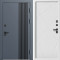 Входная дверь Termo-Door Фортис Ral 7024 - Белый Короб Изнутри Лучи белый