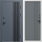 Входная дверь Termo-Door Фортис Ral 7024 - Белый Короб Изнутри Страйп Грей Софт