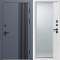 Входная дверь Termo-Door Фортис Ral 7024 - Белый Короб Изнутри Зеркало Фацет Белый софт