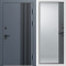 Входная дверь Termo-Door Фортис Ral 7024 - Белый Короб Изнутри Зеркало Фацет Grey софт