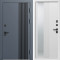 Входная дверь Termo-Door Фортис Ral 7024 - Белый Короб Изнутри Зеркало Люмис Белый Софт