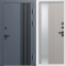 Входная дверь Termo-Door Фортис Ral 7024 - Белый Короб Изнутри Зеркало Люмис Капучино